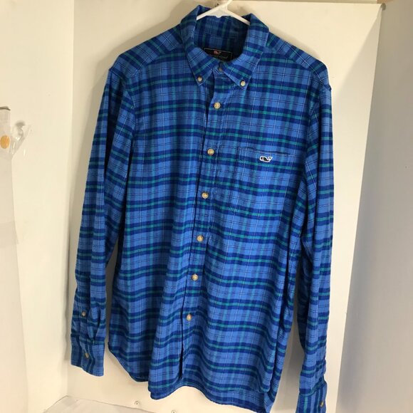 VINEYARD VINES MENS FLANNEL SHIRT SIZE M - Picture 1 of 6